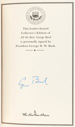 GEORGE H.W. BUSH SIGNED "THE LIBRARY OF THE PRESIDENTS - ALL THE BEST, GEORGE BUSH" HARDCOVER BOOK.