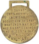 "BILL TAFT" PORTRAIT WATCH FOB UNLISTED IN HAKE.