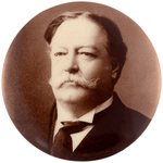 TAFT SEPIA TONED REAL PHOTO PORTRAIT BUTTON.