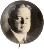 HOOVER REAL PHOTO PORTRAIT BUTTON HAKE #28.