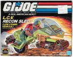 "G.I. JOE - A REAL AMERICAN HERO" LOT OF THREE BOXED ACCESSORY SET/VEHICLES IN SEALED BOXES.