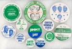 CARTER COLLECTION OF 12 COATTAIL BUTTONS.