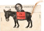 BRYAN "PULL FOR OUR CANDIDATE FOR PRESIDENT" MECHANICAL POSTCARD.
