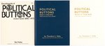 HAKE "ENCYCLOPEDIA OF POLITICAL BUTTONS" THREE VOLUME SET INC. HARDCOVER BOOK II & III.