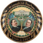 TAFT & SHERMAN "GRAND OLD PARTY" JUGATE TIN LITHO TIP TRAY.