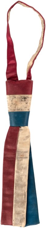 HARRISON & MORTON 1888 CAMPAIGN JUGATE NECK TIE.