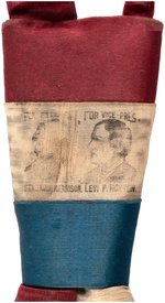 HARRISON & MORTON 1888 CAMPAIGN JUGATE NECK TIE.