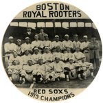 BABE RUTH "1915 CHAMPIONS" BOSTON RED SOX ROYAL ROOTERS VERY RARE BUTTON.