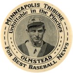 C. 1909 FRED OLMSTEAD "MINNEAPOLIS TRIBUNE" POCKET MIRROR.