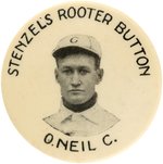 1904 "STENZEL'S ROOTER" PEACHES O'NEIL CINCINNATI REDS SERIES BUTTON.