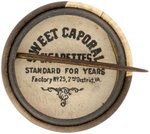 1910-1912 SWEET CAPORAL CIGARETTES HIGH GRADE COMPLETE SET OF 204 BUTTONS W/MANY HOF PLAYERS.