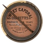 1910-1912 SWEET CAPORAL CIGARETTES HIGH GRADE COMPLETE SET OF 204 BUTTONS W/MANY HOF PLAYERS.