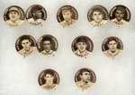 1910-1912 SWEET CAPORAL CIGARETTES HIGH GRADE COMPLETE SET OF 204 BUTTONS W/MANY HOF PLAYERS.