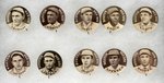 1910-1912 SWEET CAPORAL CIGARETTES HIGH GRADE COMPLETE SET OF 204 BUTTONS W/MANY HOF PLAYERS.