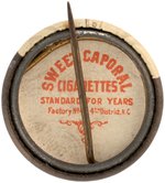 1910-1912 SWEET CAPORAL CIGARETTES HIGH GRADE COMPLETE SET OF 204 BUTTONS W/MANY HOF PLAYERS.