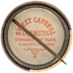 1910-1912 SWEET CAPORAL CIGARETTES HIGH GRADE COMPLETE SET OF 204 BUTTONS W/MANY HOF PLAYERS.