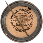 C. 1930 DAZZY VANCE (HOF) "BROOKLYN ROBINS" BUTTON FROM RARE UNCATALOGUED SERIES.