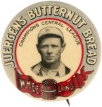 c. 1909 JUERGENS BUTTERNUT BREAD BILL PHILLIPS RARE BUTTON.