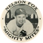 1950s NELSON FOX (HOF) "MIGHTY MITES" BUTTON.