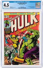 INCREDIBLE HULK #181 NOVEMBER 1974 CGC 4.5 VG+ (FIRST WOLVERINE).