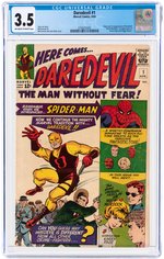 DAREDEVIL #1 APRIL 1964 CGC 3.5 VG- (FIRST DAREDEVIL).