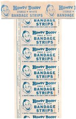 HOWDY DOODY ADHESIVE BANDAGE STRIPS NEAR COMPLETE STORE DISPLAY BOX.