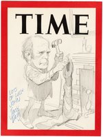 GERALD FORD PRELIMINARY TIME MAGAZINE COVER ORIGINAL ART BY JACK DAVIS.