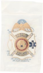 CLINTON "DISTRICT OF COLUMBIA FIRE AND EMS DEPT." 1997 INAUGURAL BADGE.