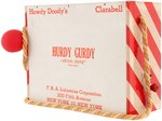 HOWDY DOODY'S CLARABELL MUSICAL HURDY-GURDY BOXED TOY.