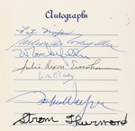 JOHN WAYNE, STROM THURMOND, PAT NIXON & MORE SIGNED 1972 GOP CONVENTION MENU.