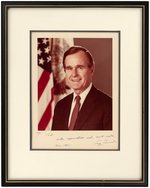 GEORGE BUSH INSCRIBED AND SIGNED PHOTO AS VICE PRESIDENT.