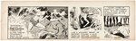 TARZAN 1951 DAILY STRIP ORIGINAL ART BY BOB LUBBERS & DICK VAN BUREN.