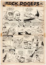BUCK ROGERS IN THE 25th CENTURY 1950s SUNDAY PAGE ORIGINAL ART BY RICK YAGER.