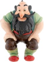 PINOCCHIO'S STROMBOLI EXCEPTIONAL CERAMIC FIGURINE BY ZACCAGNINI.