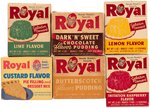 HOWDY DOODY ROYAL GELATIN DESERTS SHIPPING CARTON & TRADING CARD BOXES LOT.