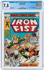 IRON FIST #14 AUGUST 1977 CGC 7.5 VF- (FIRST SABRETOOTH).