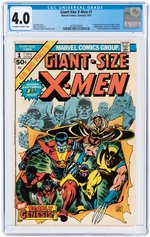 GIANT SIZE X-MEN #1 SUMMER 1975 CGC 4.0 VG (FIRST STORM, NIGHTCRAWLER, COLOSSUS & THUNDERBIRD).