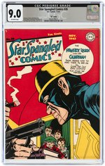 STAR SPANGLED COMICS #26 NOVEMBER 1943 CGC 9.0VF/NM ("D" COPY).