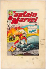 CAPTAIN MARVEL ADVENTURES #129 COMIC BOOK COVER COLOR GUIDE.