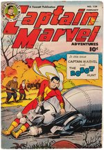 CAPTAIN MARVEL ADVENTURES #129 COMIC BOOK COVER COLOR GUIDE.