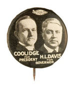 COOLIDGE AND OHIO COATTAIL JUGATE HAKE #46.