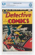 DETECTIVE COMICS #90 AUGUST 1944 CBCS 6.0 FINE.