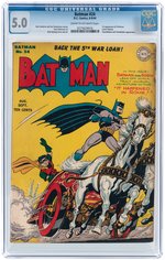 BATMAN #24 AUGUST-SEPTEMBER 1944 CGC 5.0 VG/FINE.