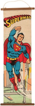 SUPERMAN BANNER ORIGINAL ART AND BANNER.