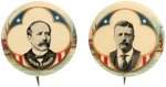 ROOSEVELT & PARKER PAIR OF MATCHING 1904 CAMPAIGN BUTTONS.