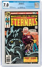 THE ETERNALS #1 CGC 7.0 AND RUN OF COMIC ISSUES #2-19, ANNUAL #1.