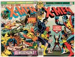 X-MEN LOT OF 10 BRONZE AGE COMIC ISSUES.