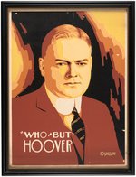 "WHO BUT HOOVER" IMPRESSIVE & RARE STYLIZED PORTRAIT POSTER.