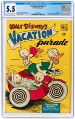 VACATION PARADE #1 JULY 1950 CGC 5.5 FINE- (DONALD DUCK).