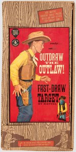 OUT DRAW THE OUTLAW FAST-DRAW TARGET IN BOX.